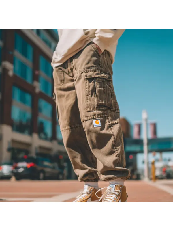 Casual Street Style: Khaki Cargo Pants - Anrider.com 