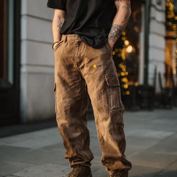 Brown Cargo Pants With Casual Style - Ootdyouth.com 
