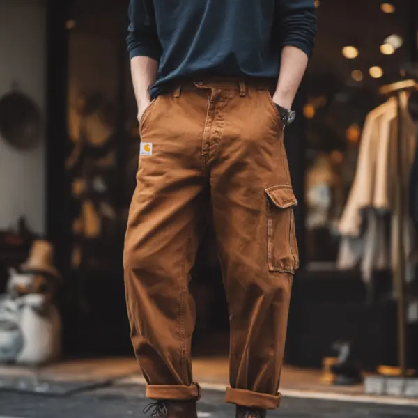 Brown Cargo Pants With Casual Style - Ootdyouth.com 