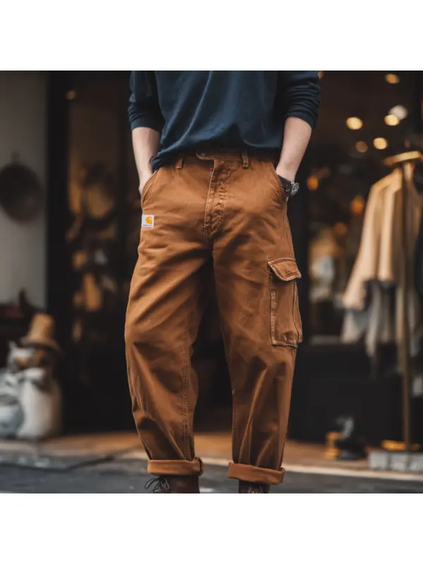 Brown Cargo Pants With Casual Style - Ootdmw.com 
