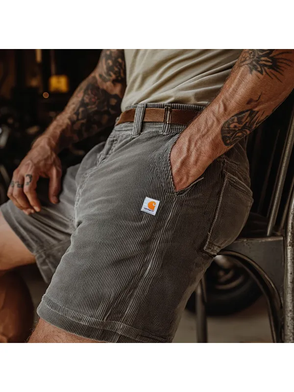 Men's Vintage Corduroy Shorts - Ootdmw.com 