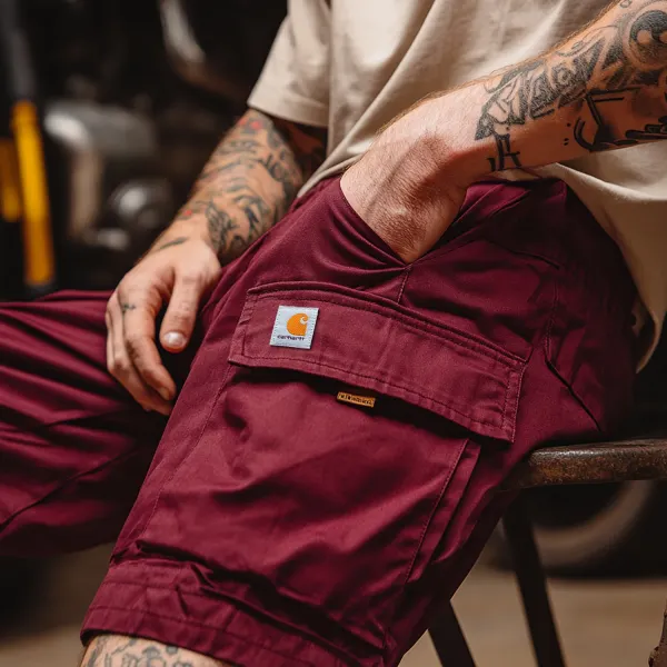 Men's Versatile Shorts Retro Lacquered Carpenter 5-point Shorts Daily Casual Shorts - Ootdyouth.com 
