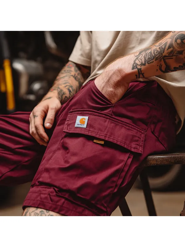 Men's Versatile Shorts Retro Lacquered Carpenter 5-point Shorts Daily Casual Shorts - Ootdmw.com 