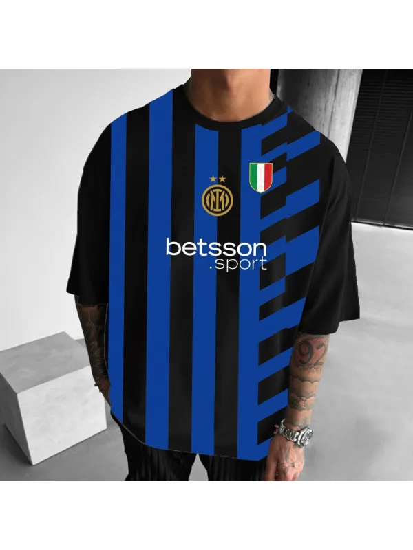 Unisex Oversized UEFA Champions League Team Casual Printed T-Shirt - Frontiercool.com 