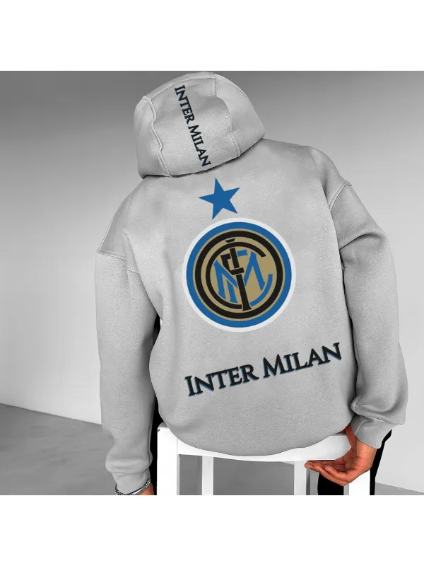 Unisex Oversized UEFA Champions League Football Team Casual Print Hoodie - Frontiercool.com 