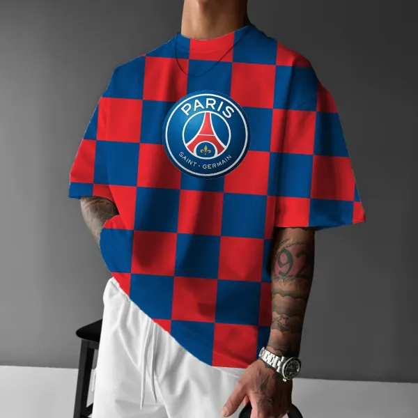 Unisex Oversized Champions League Team Casual Printed T-Shirt - Ootdcowboys.com 