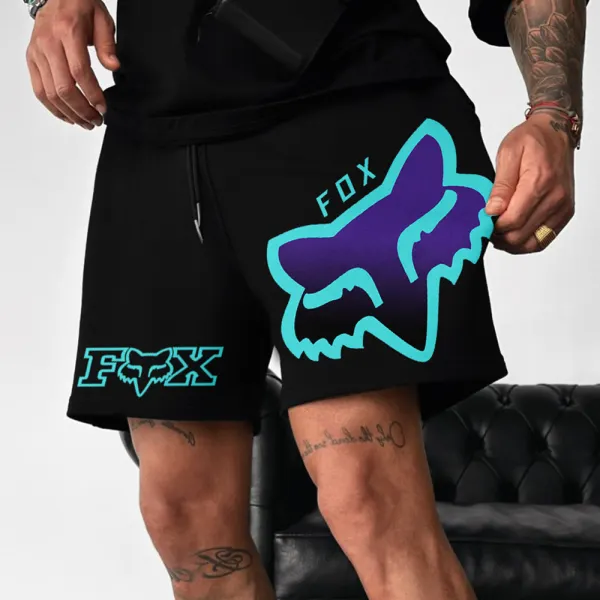 Unisex Street Casual Racing Print Shorts - Yesunshine.com 