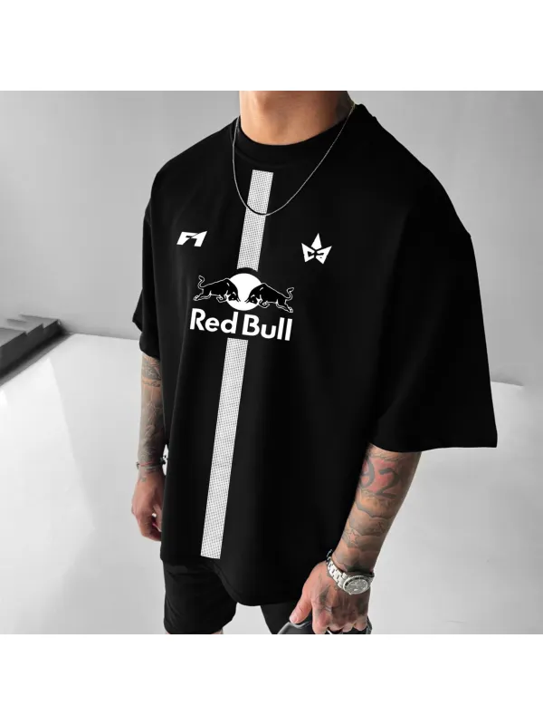 Unisex Casual Racing Print T-shirt - Ootdmw.com 