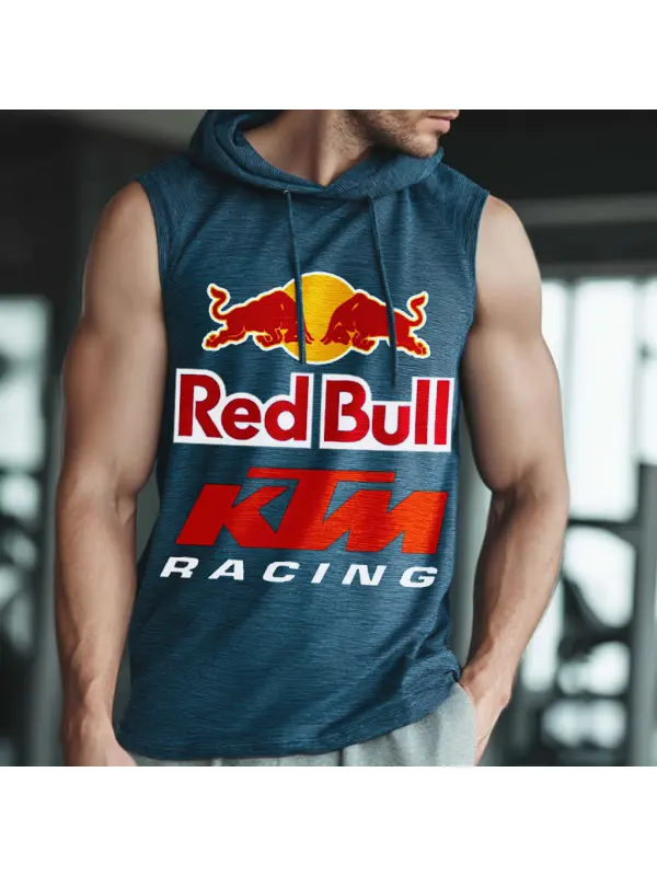 Red Bull Racing Hooded Tank Top - Ootdmw.com 