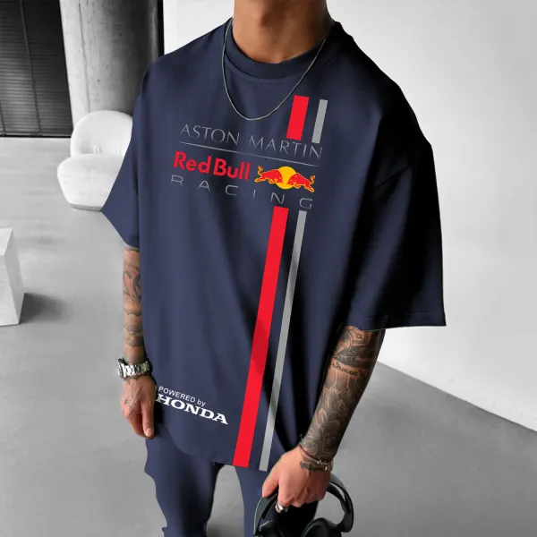 Unisex Casual Racing Print T-shirt - Yesunshine.com 