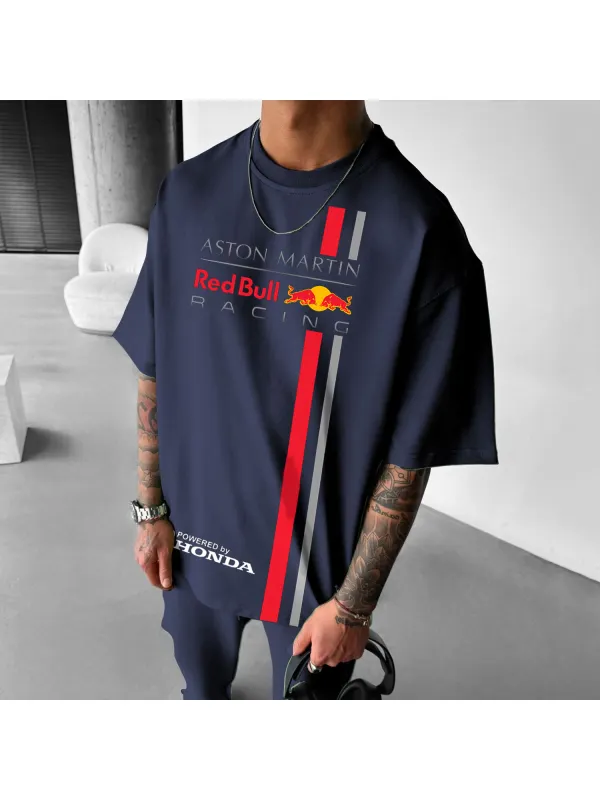 Unisex Casual Racing Print T-shirt - Ootdmw.com 