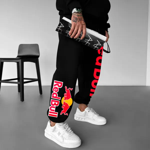 Unisex Street Casual Oversized Racing Graphic Print Sweatpants - Spiretime.com 
