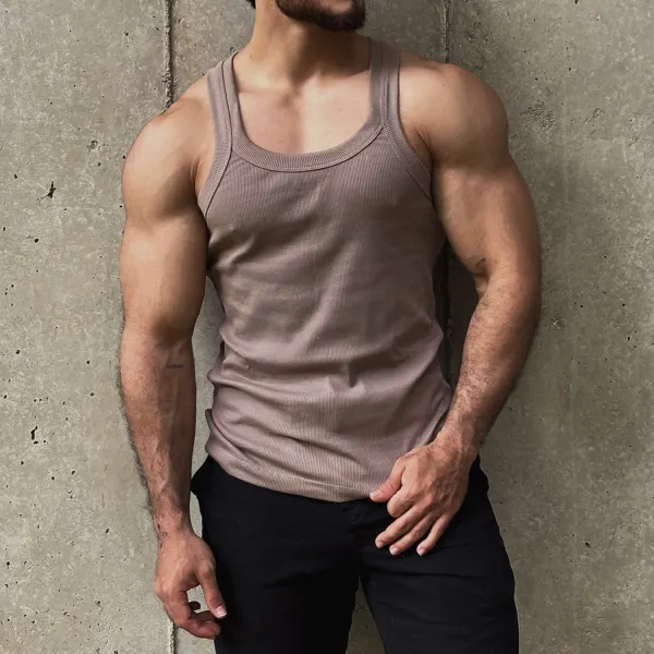 Threaded Basic Bodycon Tank Top - Spiretime.com 
