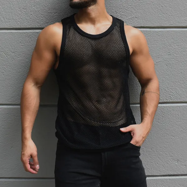Men's Fashion Mesh Vest - Spiretime.com 