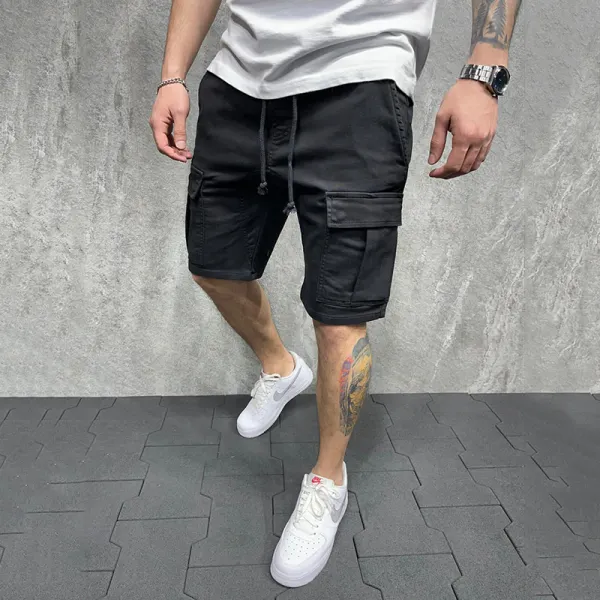 Men's Multi-pocket Overalls Shorts - Ootdyouth.com 