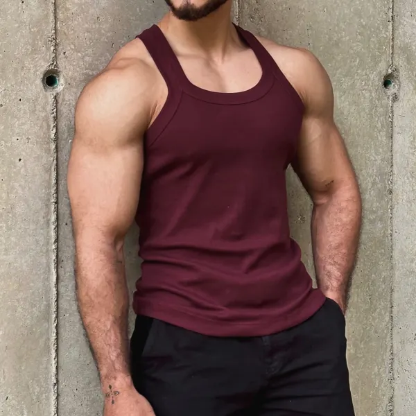 Breathable Threaded Basic Vest - Spiretime.com 
