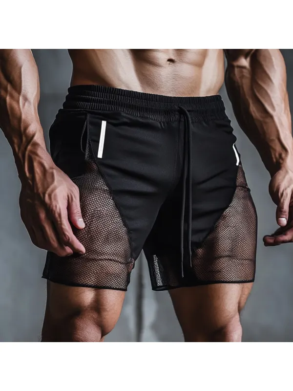 Men's Mesh Shorts Fitness Club Shorts Holiday Party Sexy Shorts - Anrider.com 