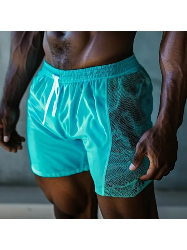 Mens Sexy Mesh Shorts Fitness Club Shorts Party Shorts - Anrider.com 