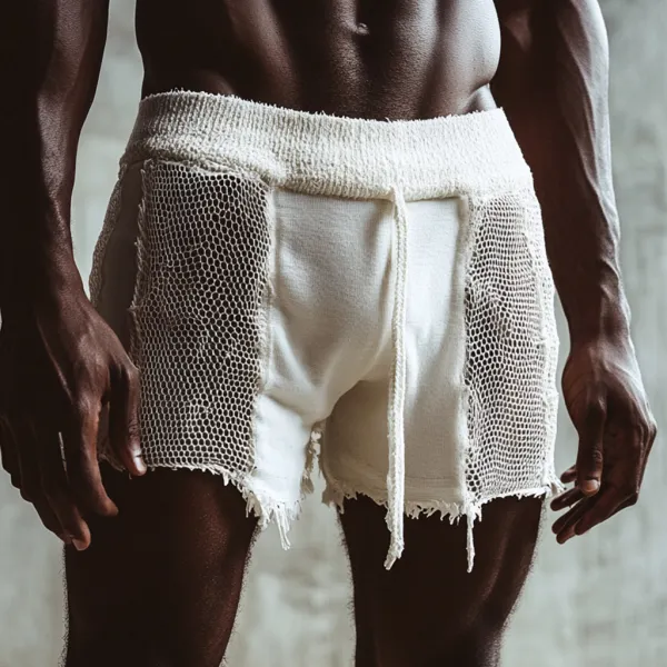 Mens Sexy Mesh Shorts Fitness Club Shorts Party Shorts - Spiretime.com 