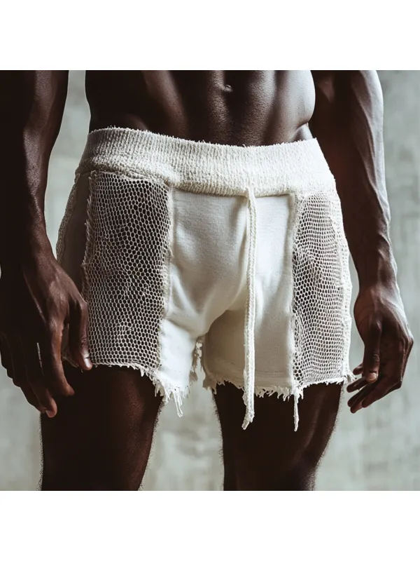 Mens Sexy Mesh Shorts Fitness Club Shorts Party Shorts - Ootdmw.com 