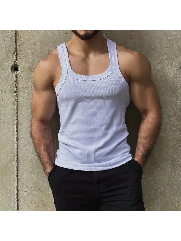 Basic Solid Color Tight Vest - Anrider.com 