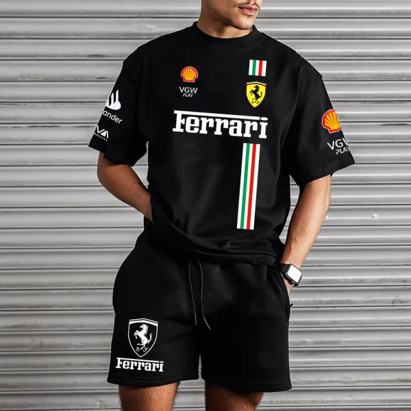 Racing Oversized Two-Piece Set - Spiretime.com 