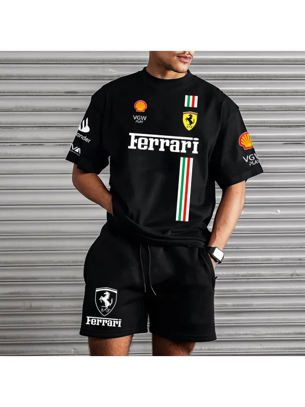 Racing Oversized Two-Piece Set - Frontiercool.com 