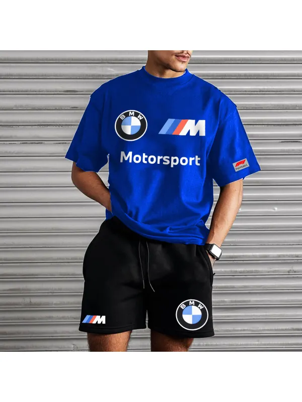 Contrast Color Casual Racing Oversized Suit - Frontiercool.com 