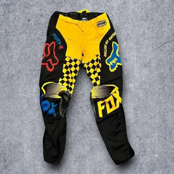 Racing Brand Logo Print Motorcycle Sports Trousers - Ootdyouth.com 