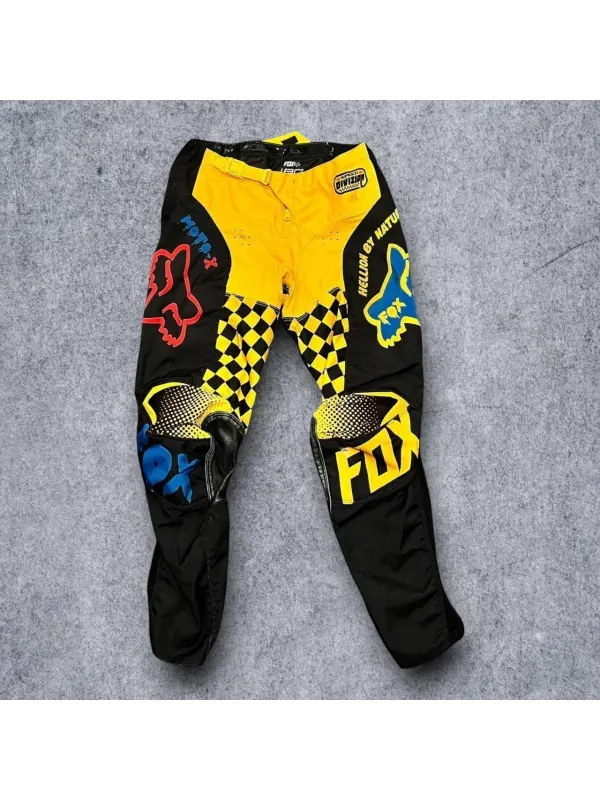 Racing Brand Logo Print Motorcycle Sports Trousers - Ootdmw.com 