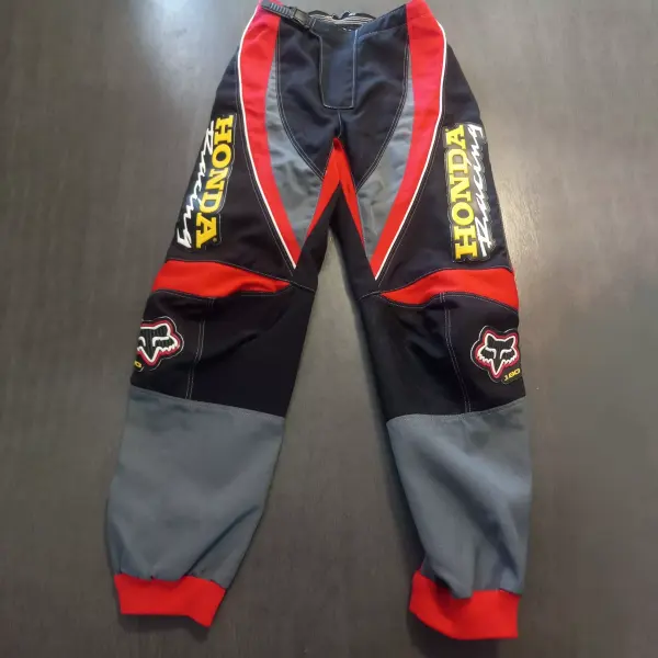 Racing Brand Logo Print Motorcycle Sports Trousers - Ootdyouth.com 