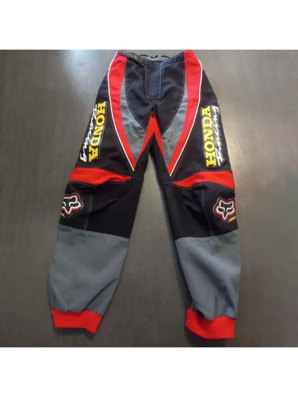 Racing Brand Logo Print Motorcycle Sports Trousers - Ootdmw.com 