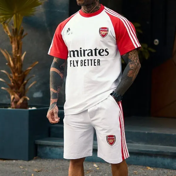 Unisex Football Club Short Sleeve Shorts Set - Ootdcowboys.com 