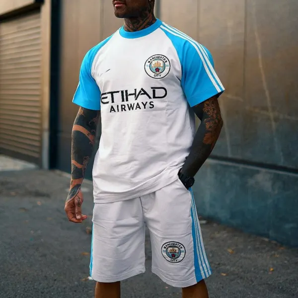 Unisex Football Club Short Sleeve Shorts Set - Spiretime.com 