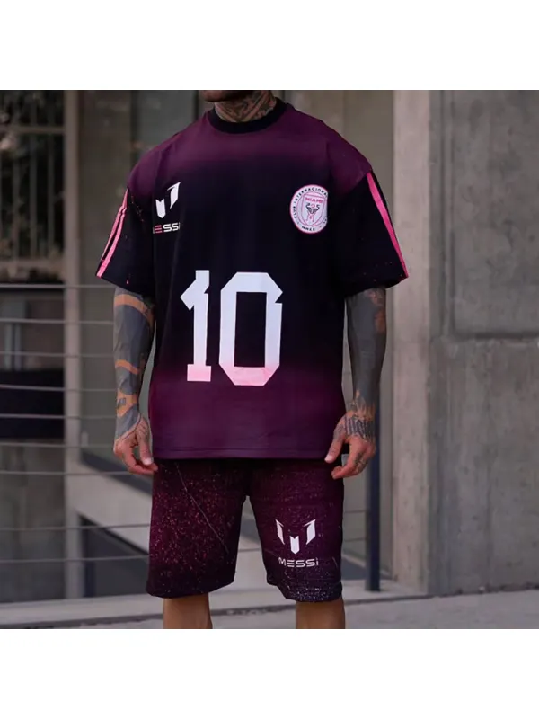 Unisex Football Club Short Sleeve Shorts Set - Ootdmw.com 