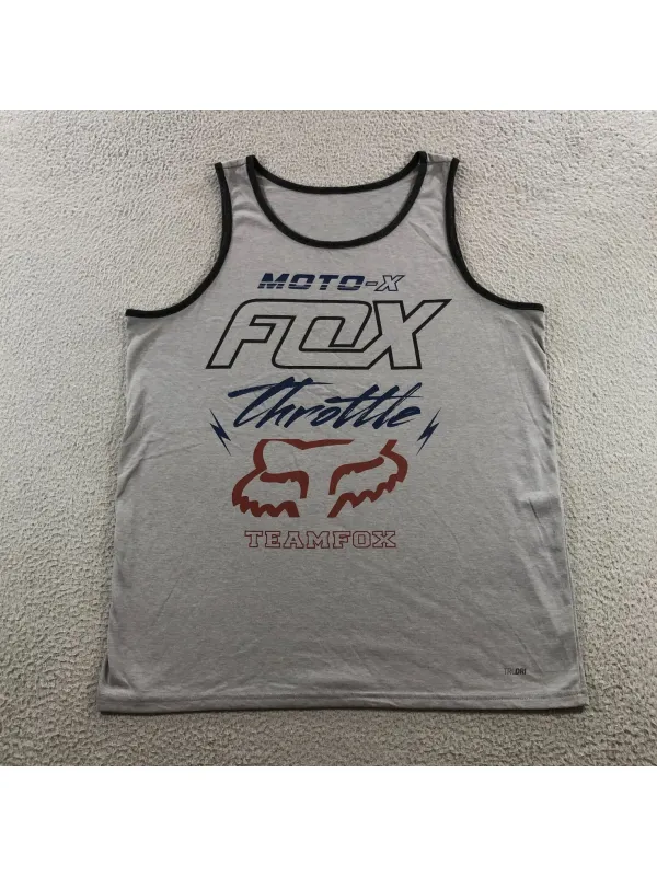 Men's Racing Print Sports Tank Top - Ootdmw.com 