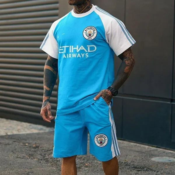 Unisex Football Club Short Sleeve Shorts Set - Ootdcowboys.com 