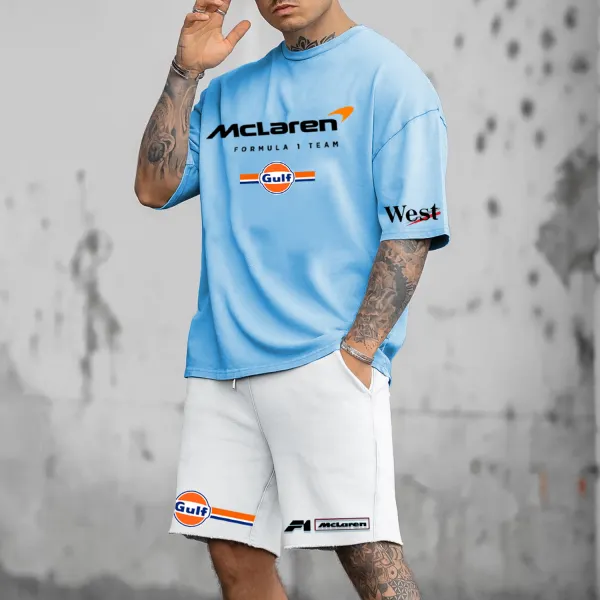 Men's Casual Racing Print Suit - Spiretime.com 