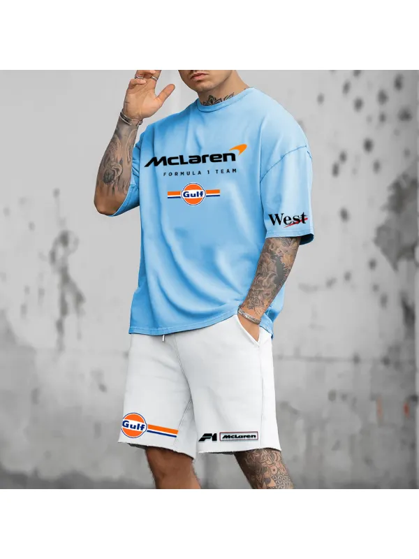 Men's Casual Racing Print Suit - Wearmw.chimpone.com 