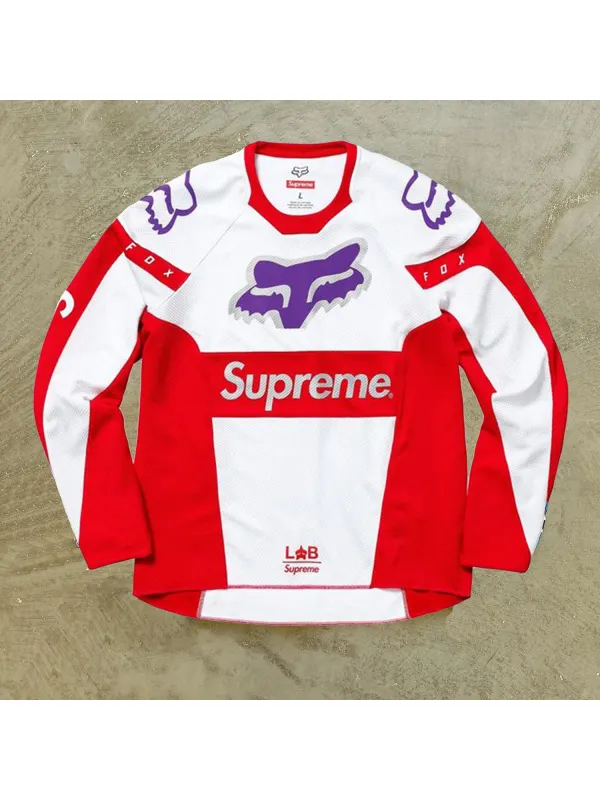 Casual Racing Color-blocked Long Sleeve T-shirt - Ootdmw.com 