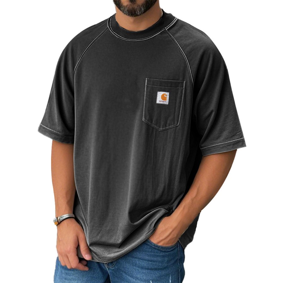 

Carhartt Men's Fashion Casual Raglan Pocket Short Sleeve T-Shirt