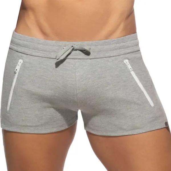 Men's Sexy Active Shorts With Zippered Side Pockets - Perfect For Fitness And Casual Wear - Ootdyouth.com 