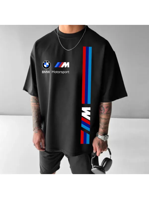 Unisex Casual Racing Print T-shirt - Ootdmw.com 