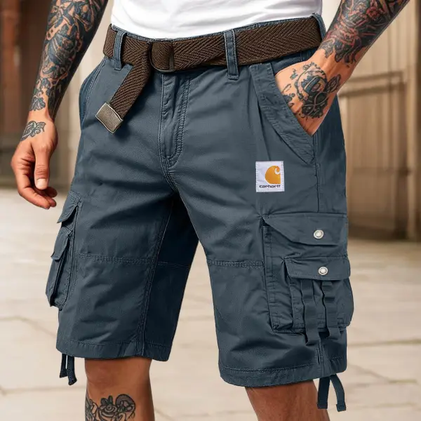 Men's Cargo Shorts Outdoor Vintage Multi-Pocket Tactical Casual Boardshorts Workwear - Spiretime.com 