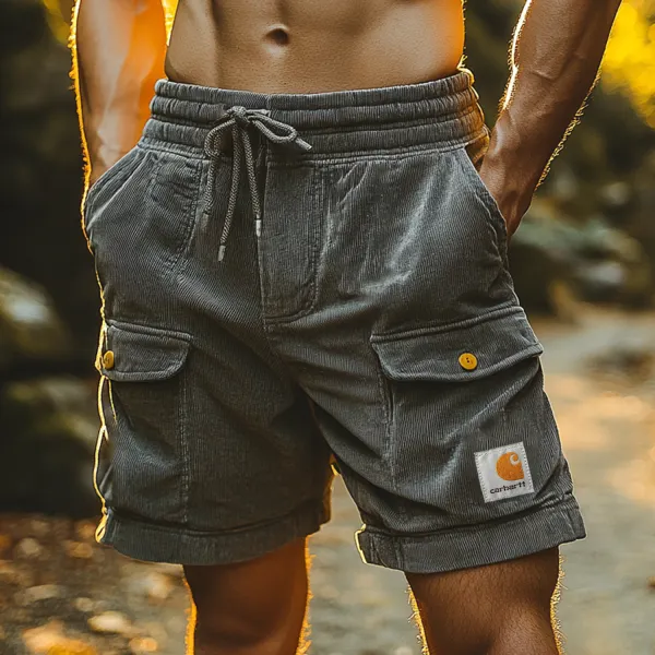 Outdoor Elastic Waist Pocket Shorts - Ootdyouth.com 