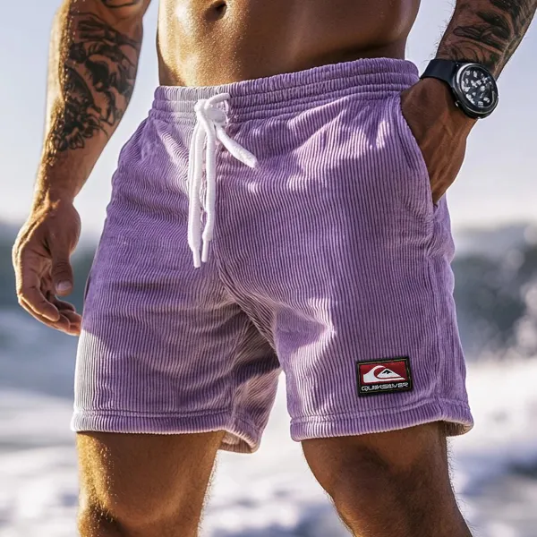 Vintage Casual Shorts Corduroy Surf Shorts Beach Shorts - Ootdyouth.com 