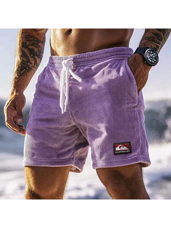 Vintage Casual Shorts Corduroy Surf Shorts Beach Shorts - Anrider.com 