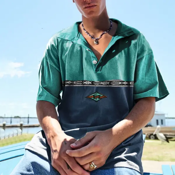 Men's Vintage Holiday Surf Polo T-Shirt - Spiretime.com 