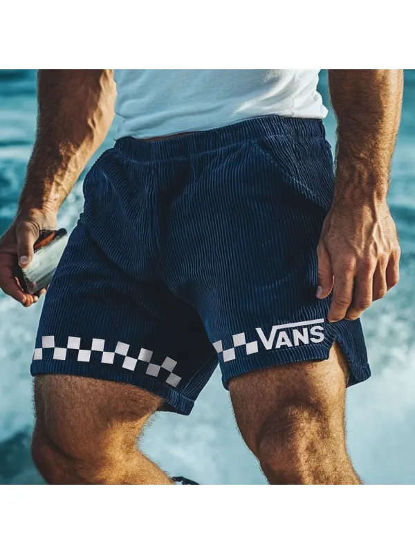 Vintage Casual Shorts Corduroy Surf Shorts Beach Shorts - Anrider.com 