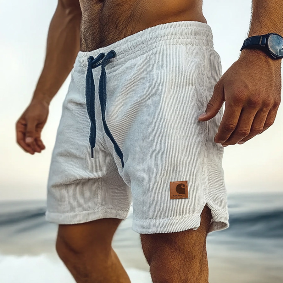 

Vintage Casual Shorts Corduroy Surf Shorts Beach Shorts